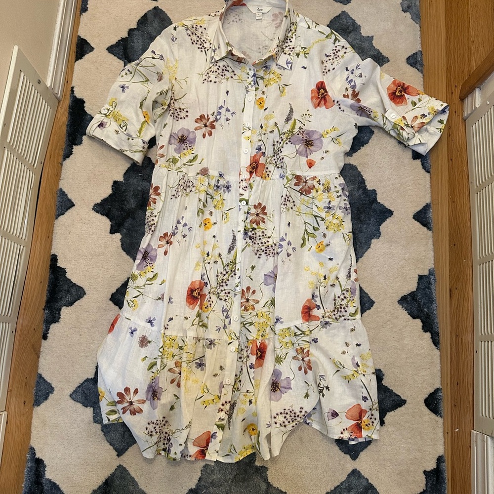 Ripe White Floral Maternity Dress - Picture 6 of 9
